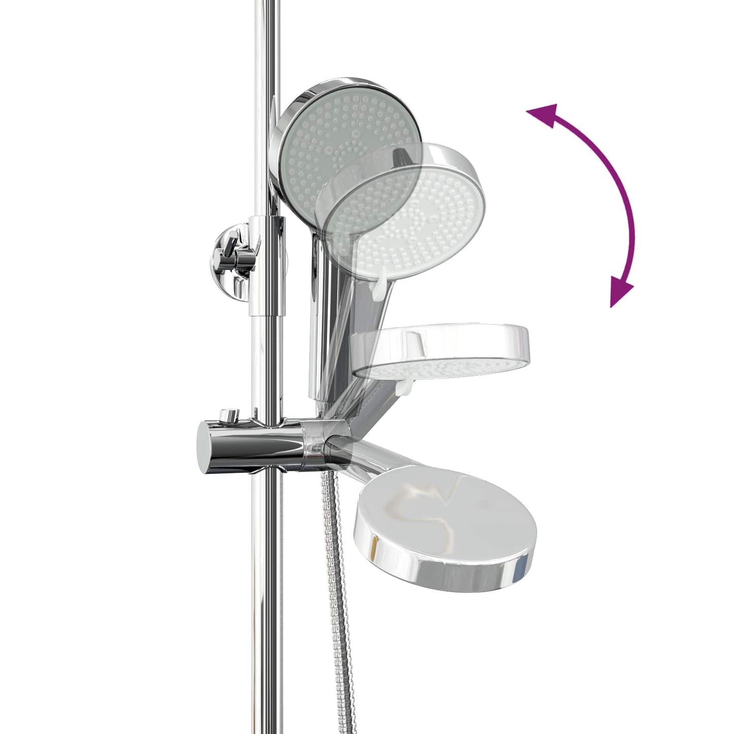Thermostatisches Duschset Chrom 27 x 46 x 123 cm Edelstahl 201