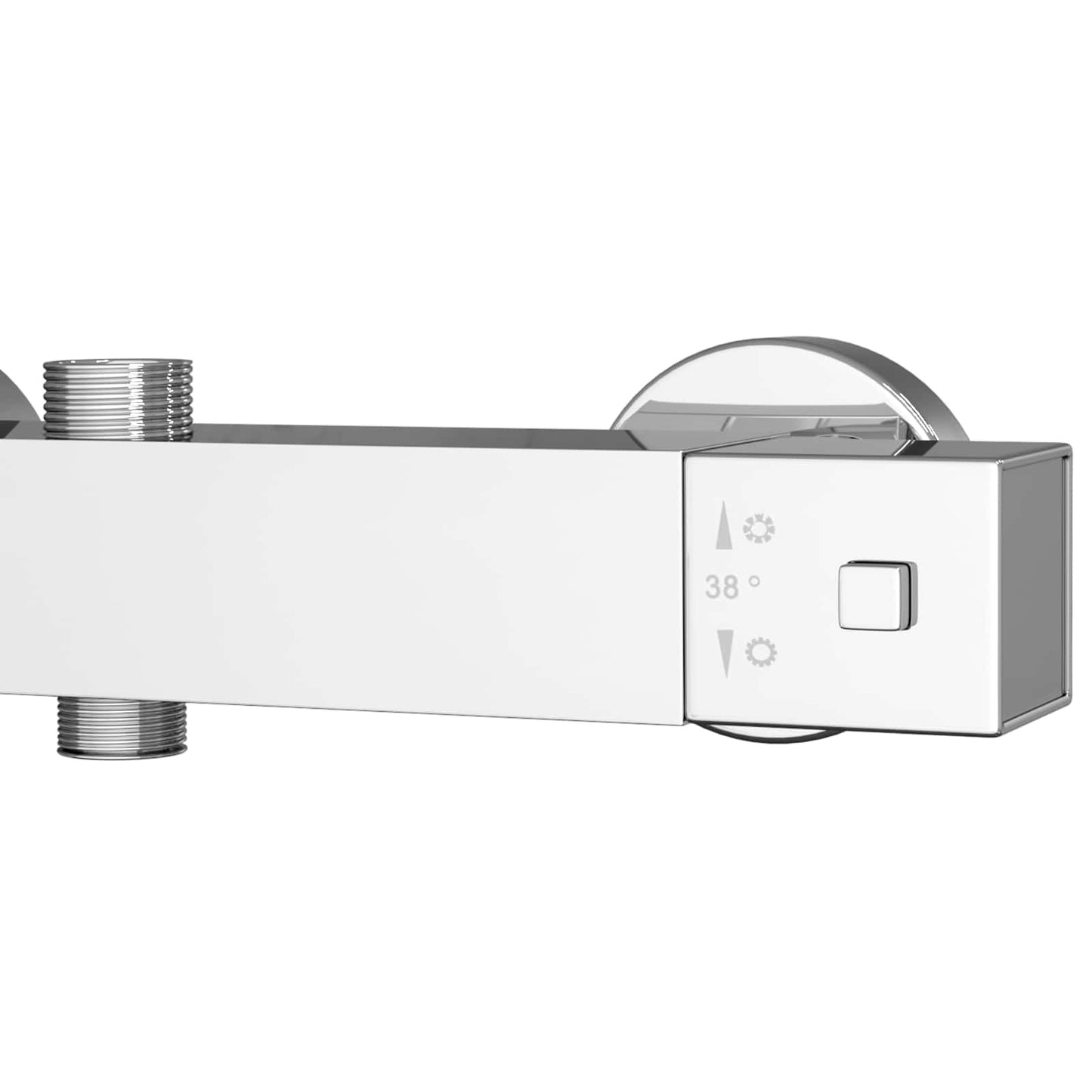 Thermostatischer Duschmischer Edelstahl 201 25,5 x 7 x 6 cm