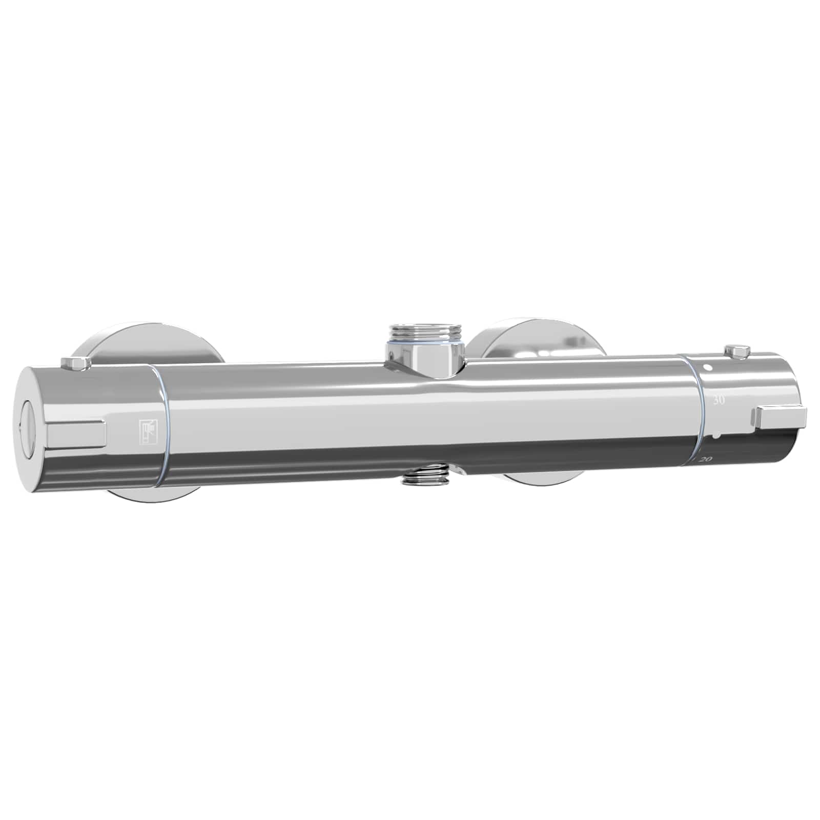 Thermostatischer Duschmischer Edelstahl 201 27 x 8 x 6 cm