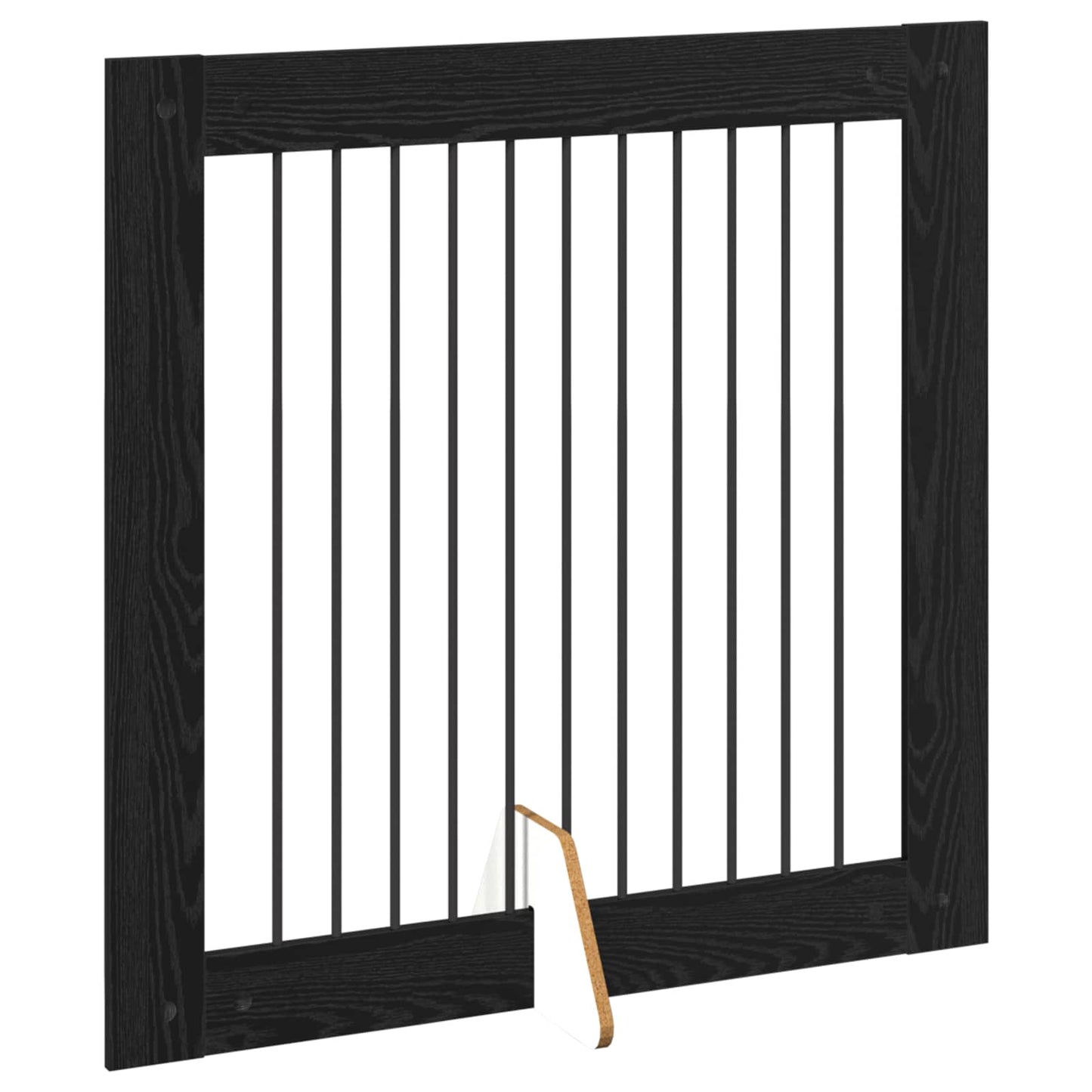 Klappbares Hundetor mit Ständern 2 stk. Schwarz Eichen-Optik