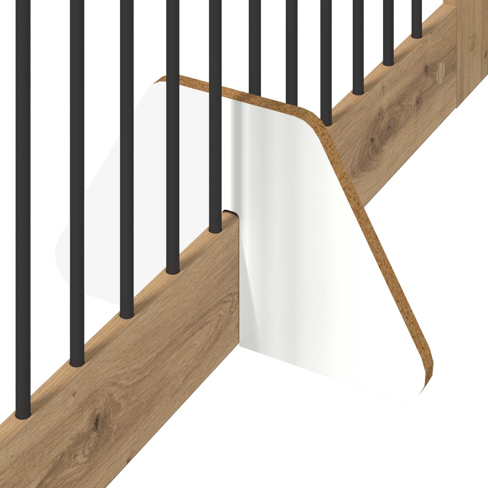 Klappbares Hundetor mit Ständern 4 stk. Artisan-Eiche 401 cm