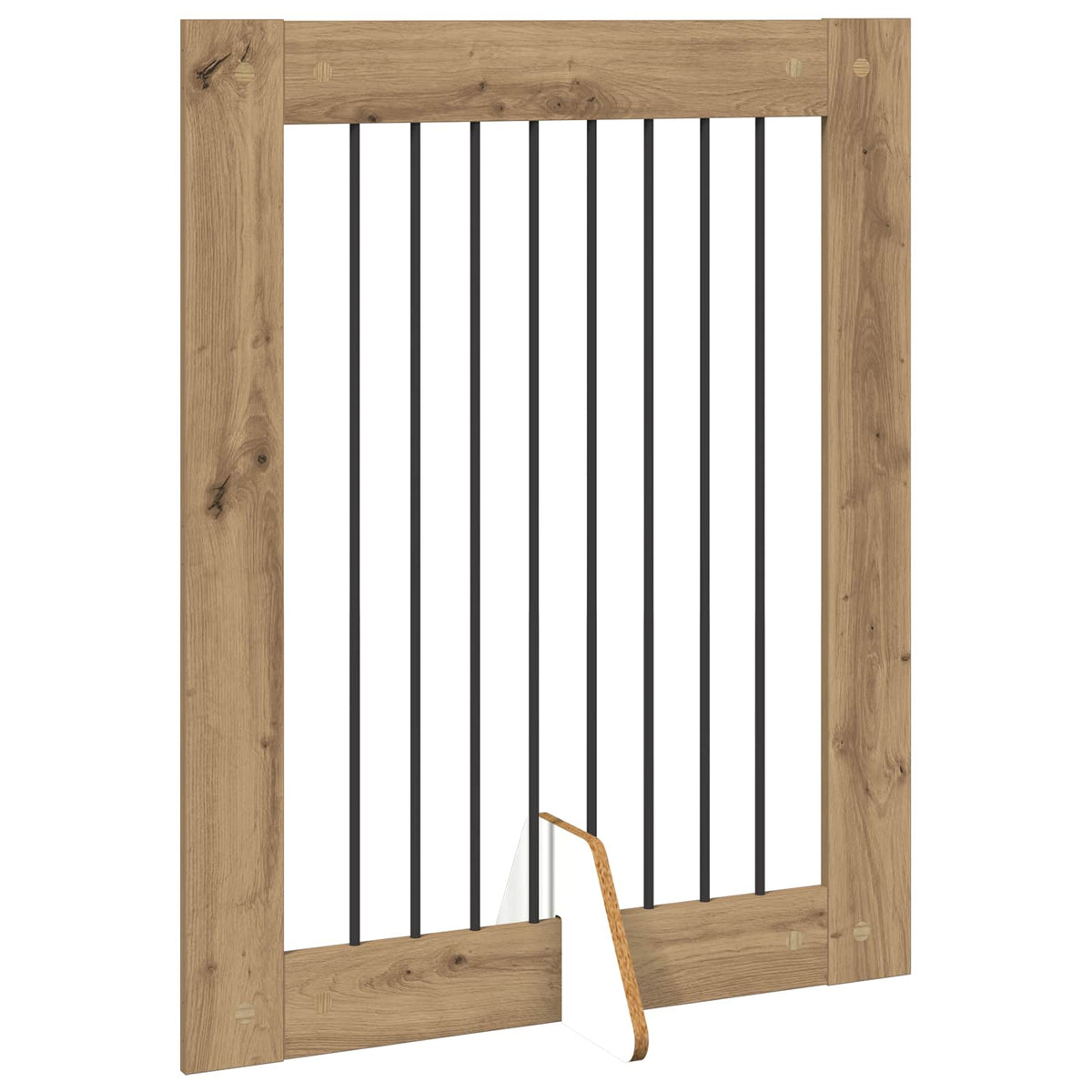 Klappbares Hundetor mit Ständern 2 stk. Artisan-Eiche 160,5 cm