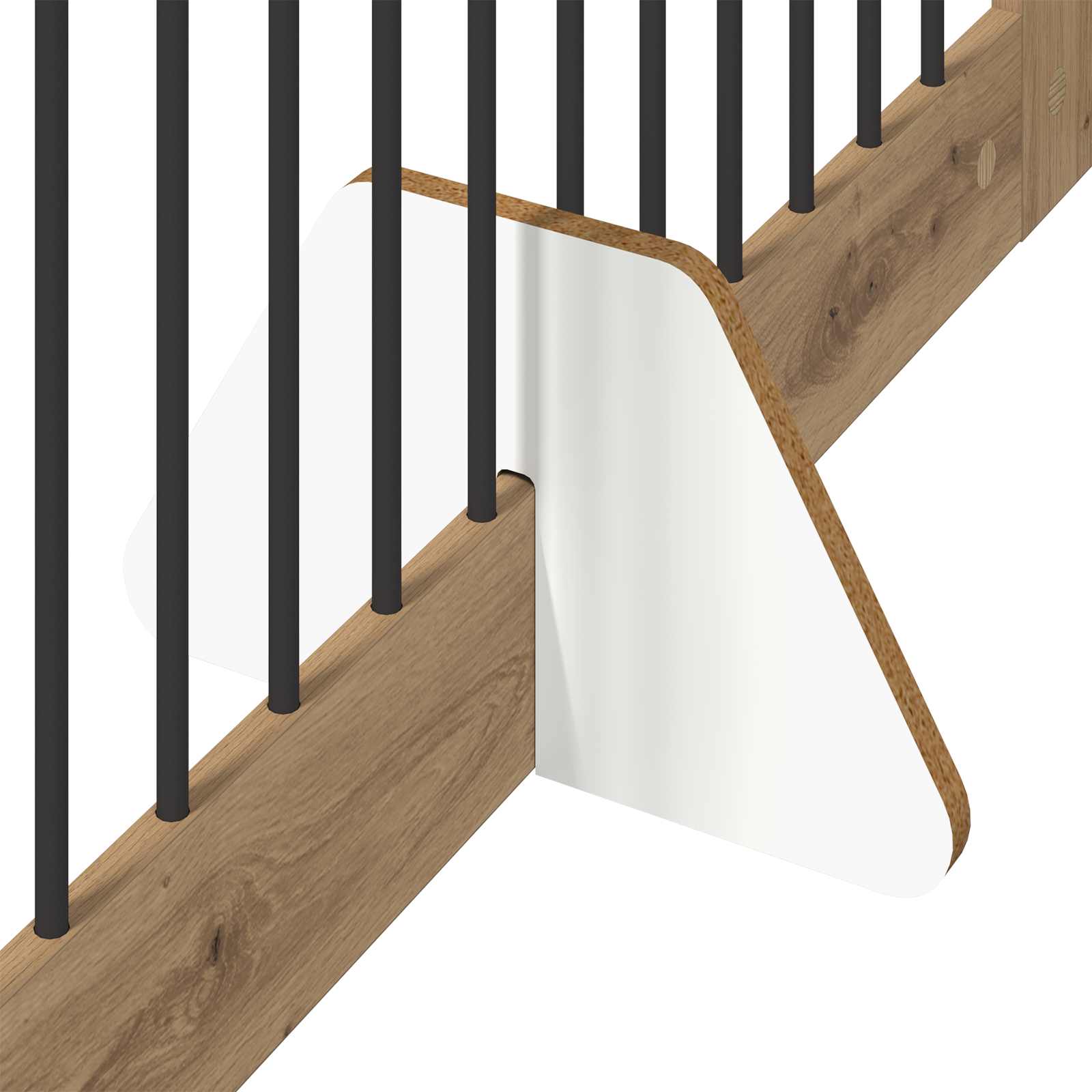 Klappbares Hundetor mit Ständern 4 stk. Artisan-Eiche 401 cm