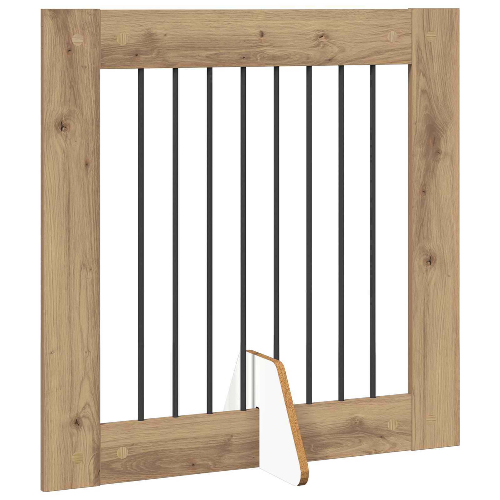 Klappbares Hundetor mit Ständern 2 stk. Artisan-Eiche 160,5 cm