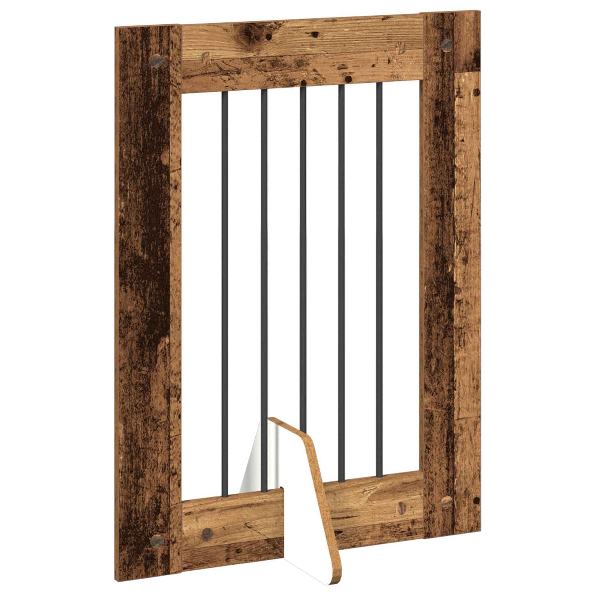 Klappbares Hundetor mit Ständern 6 stk. Altholz 362 cm