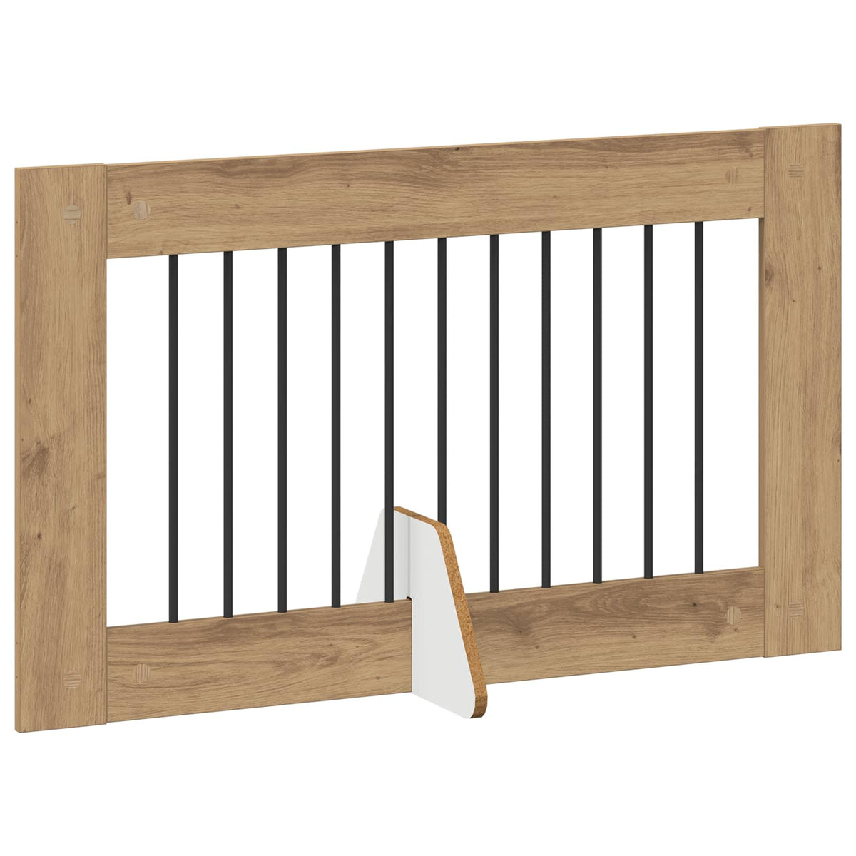 Klappbares Hundetor mit Ständern 2 stk. Artisan-Eiche 200,5 cm