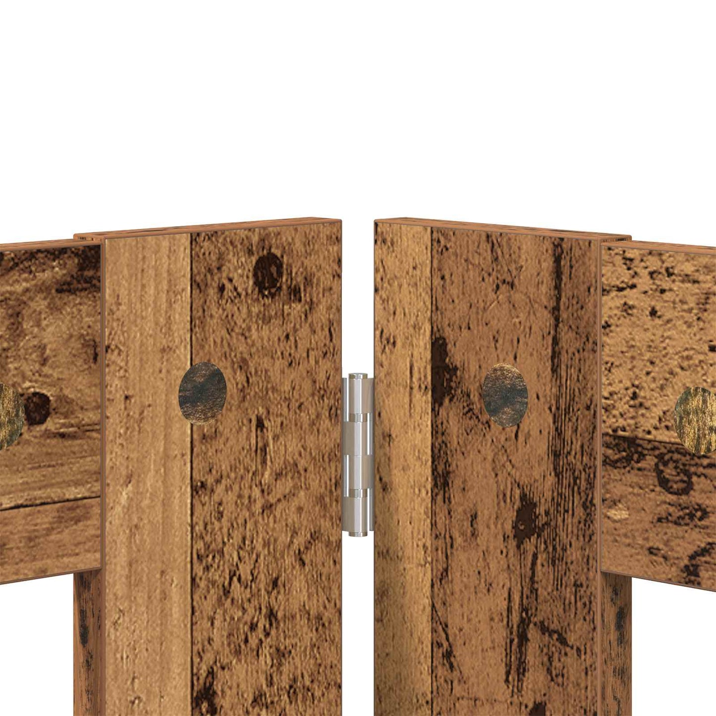 Klappbares Hundetor mit Ständern 6 stk. Altholz 602 cm