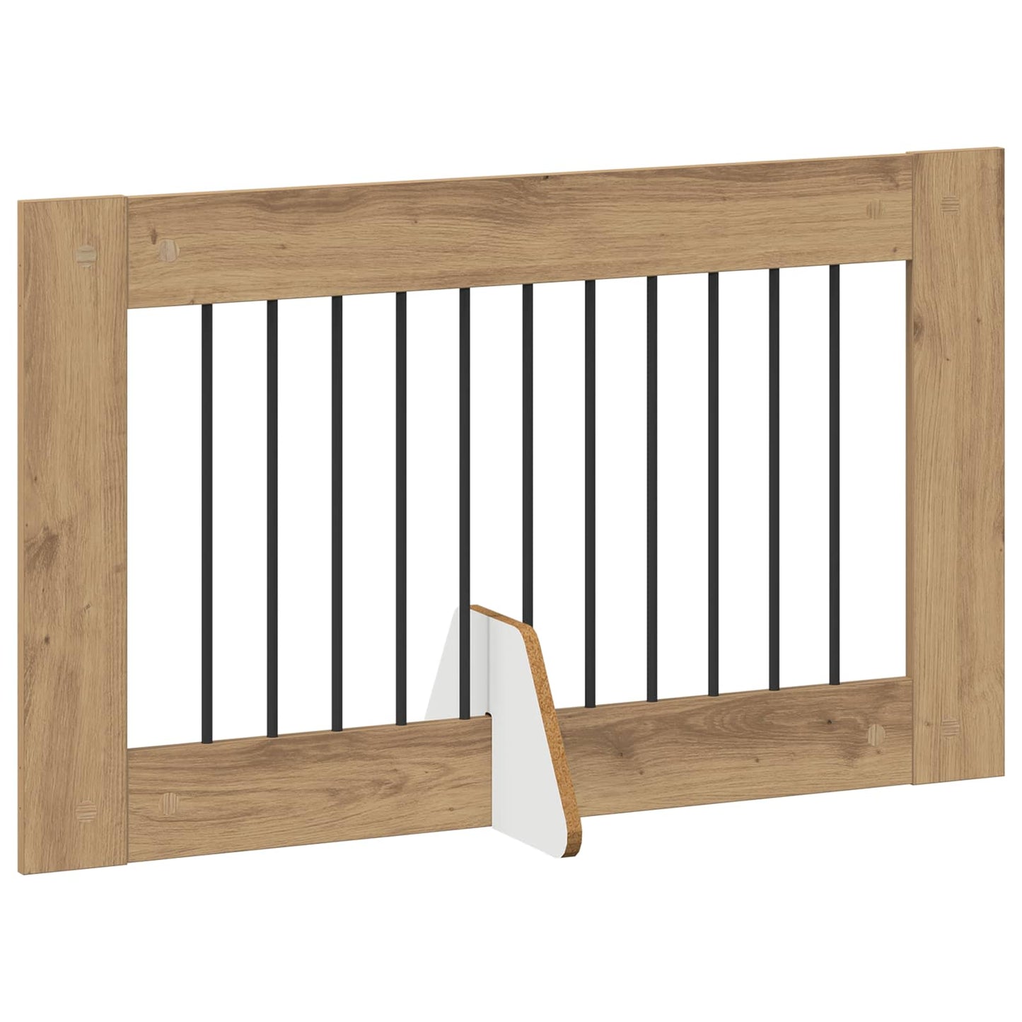 Klappbares Hundetor mit Ständern 6 stk. Artisan-Eiche 602 cm