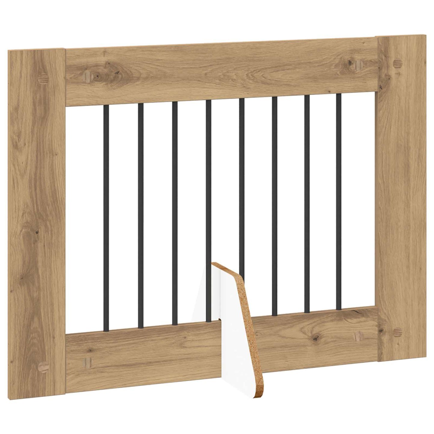 Klappbares Hundetor mit Ständern 6 stk. Artisan-Eiche 482 cm