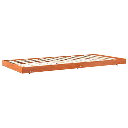 Bettrahmen Wachsbraun 80 x 200 cm Massives Kiefernholz