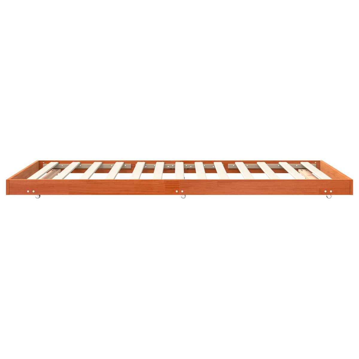 Bettrahmen Wachsbraun 80 x 200 cm Massives Kiefernholz