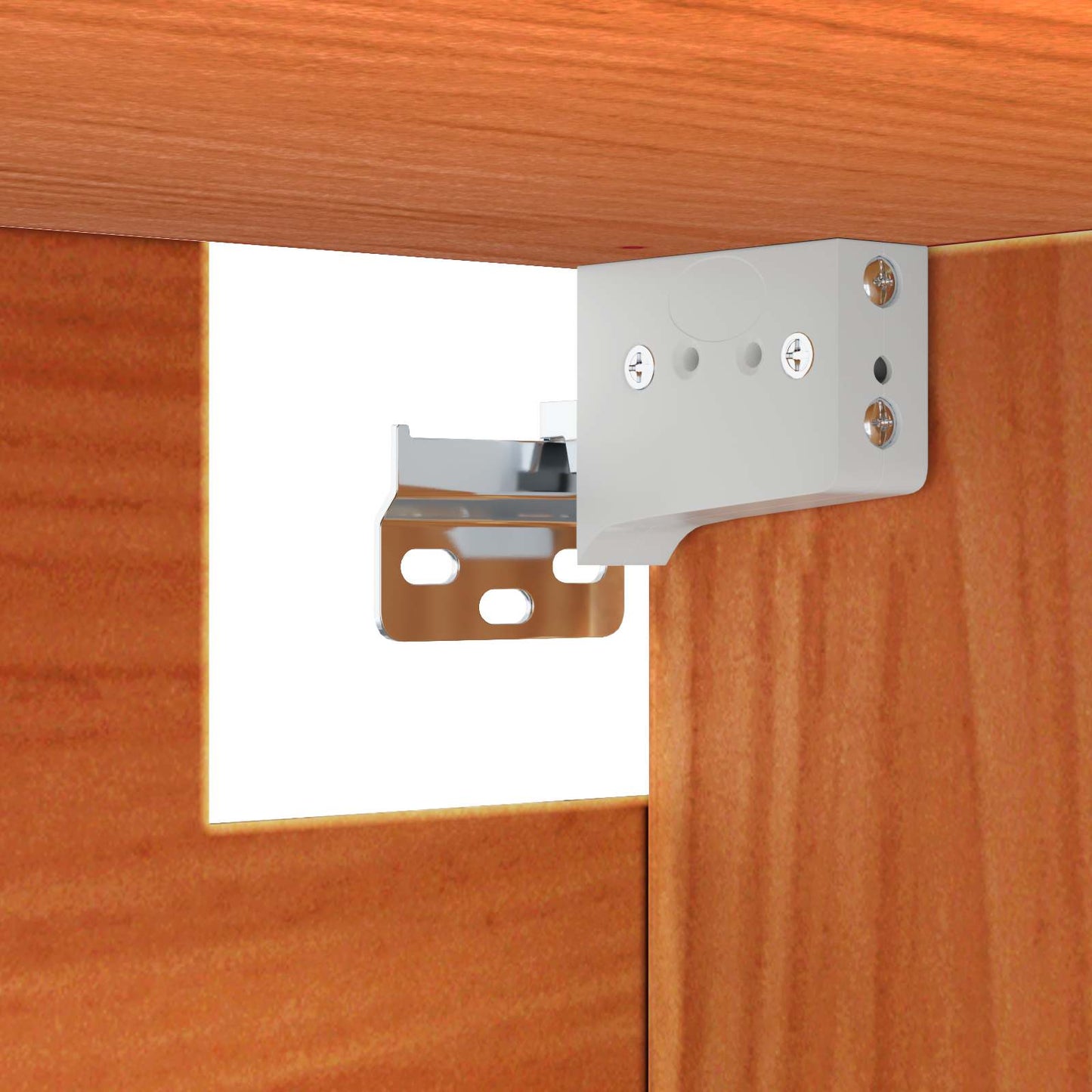Wandschrank 2 stk. Wachsbraun 80 x 30 x 35 cm