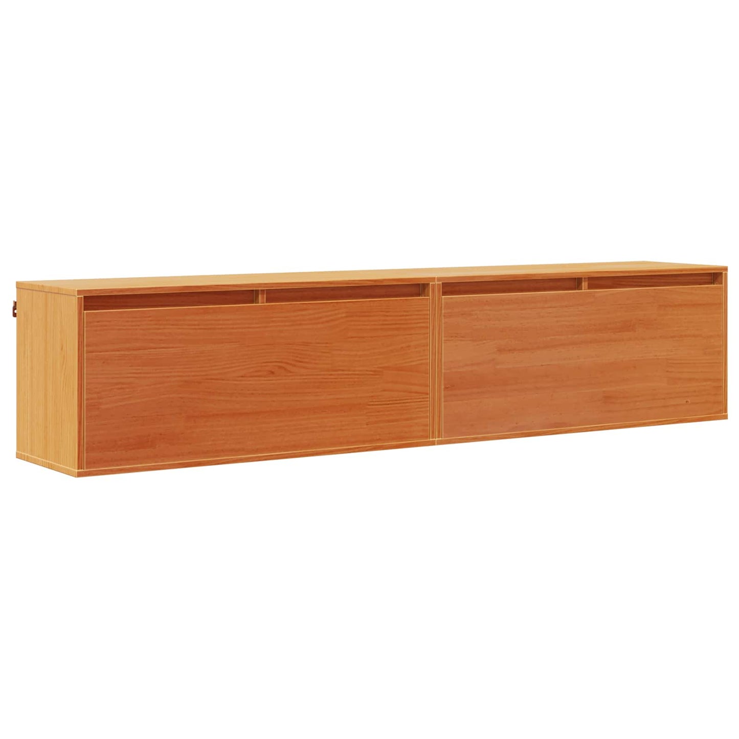 Wandschrank 2 stk. Wachsbraun 80 x 30 x 35 cm