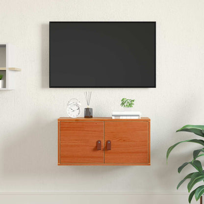 Wandschrank Wachsbraun 60 x 30 x 30 cm Massives Kiefernholz