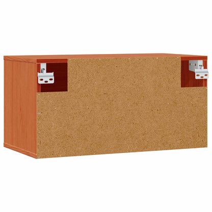 Wandschrank Wachsbraun 60 x 30 x 30 cm Massives Kiefernholz