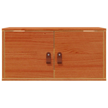Wandschrank Wachsbraun 60 x 30 x 30 cm Massives Kiefernholz