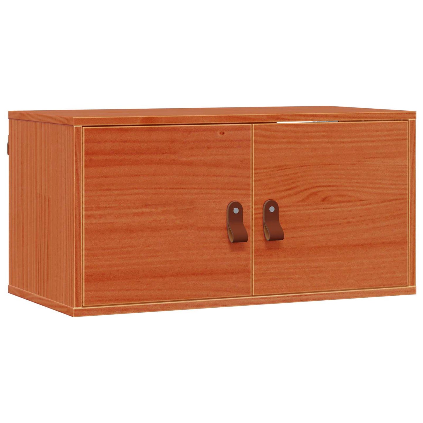 Wandschrank 2 stk. Wachsbraun 60 x 30 x 30 cm