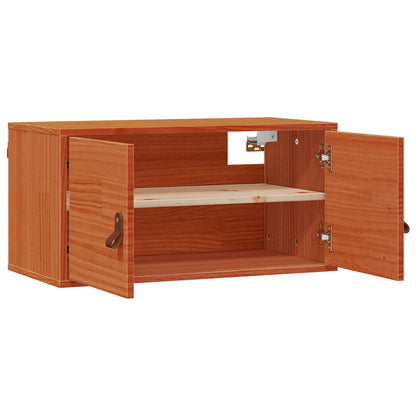 Wandschrank 2 stk. Wachsbraun 60 x 30 x 30 cm