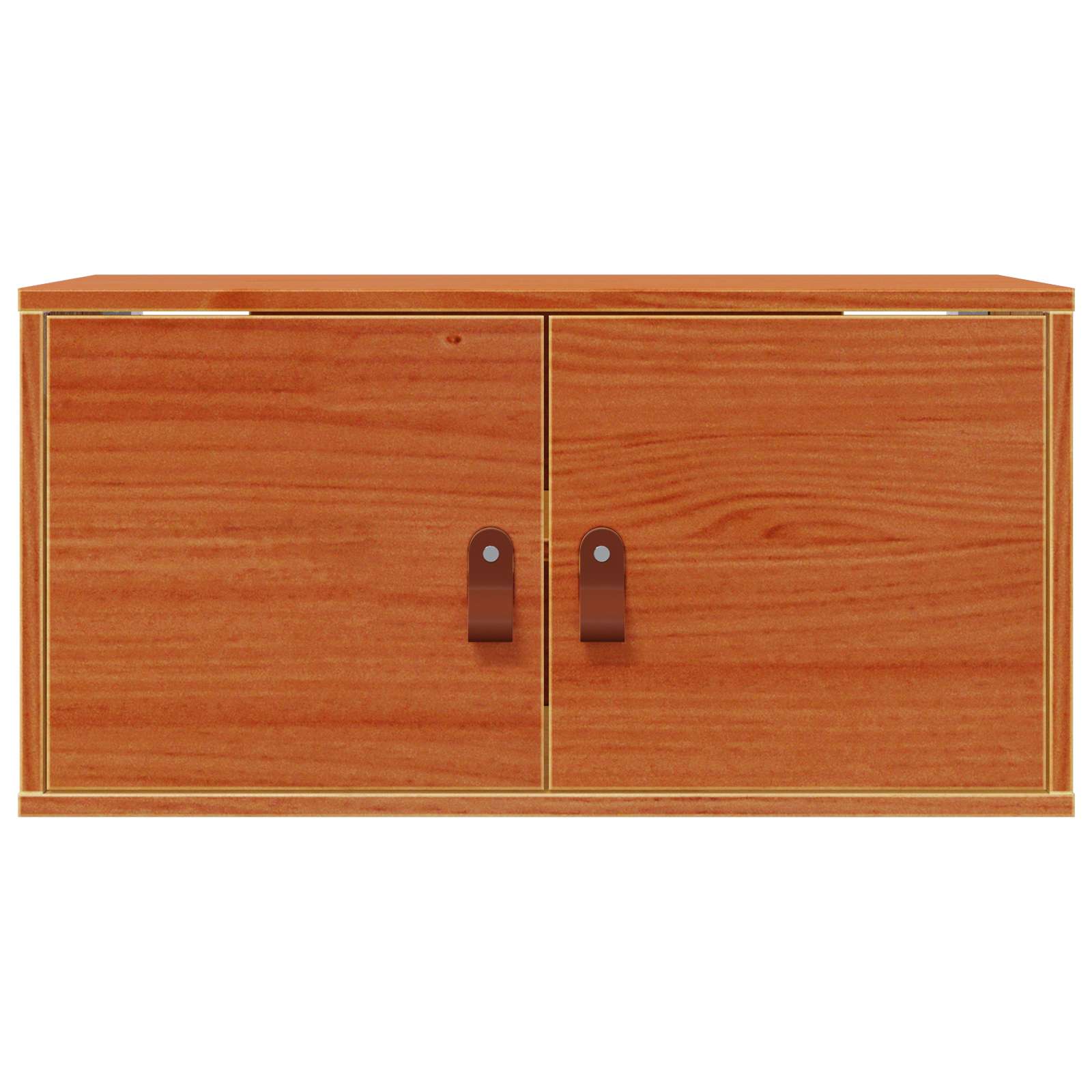 Wandschrank 2 stk. Wachsbraun 60 x 30 x 30 cm