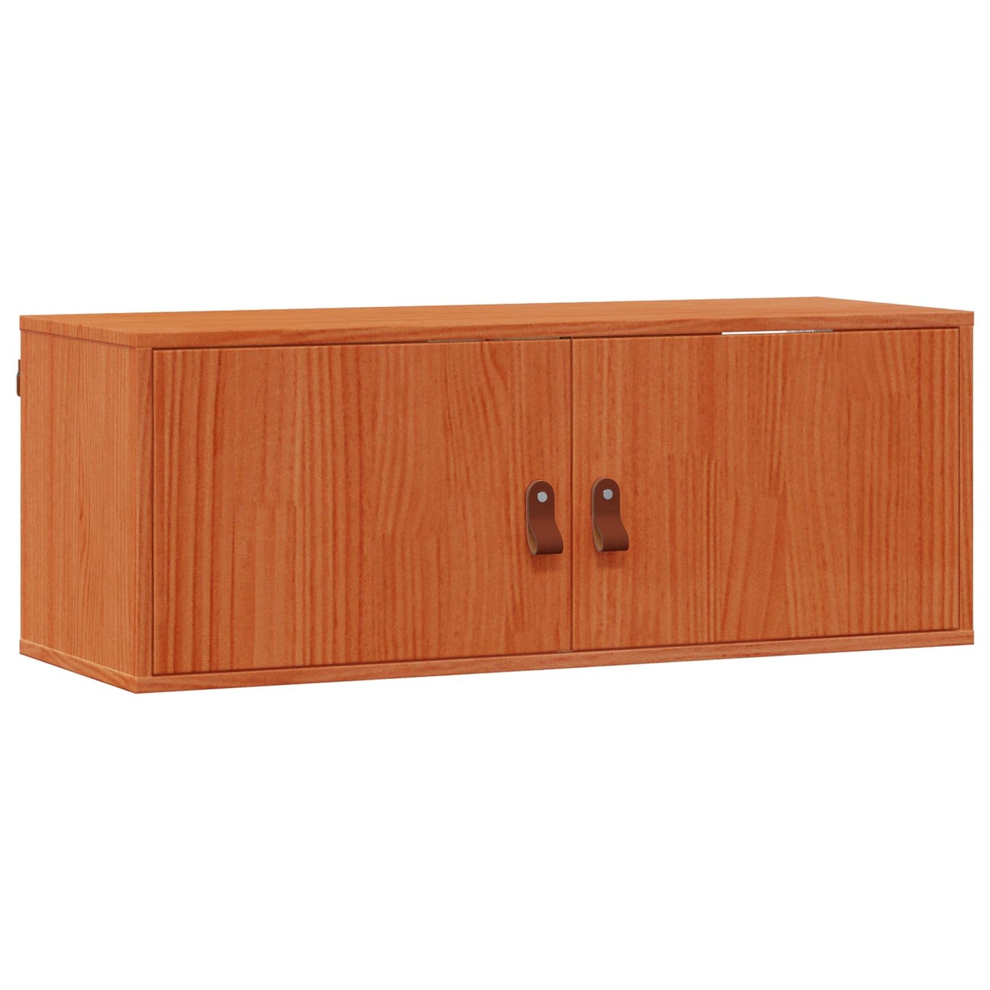Wandschrank 2 stk. Wachsbraun 80 x 30 x 30 cm