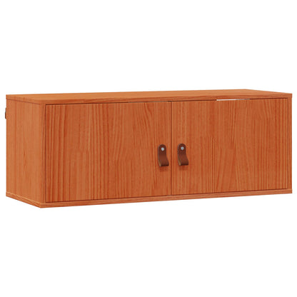 Wandschrank 2 stk. Wachsbraun 80 x 30 x 30 cm