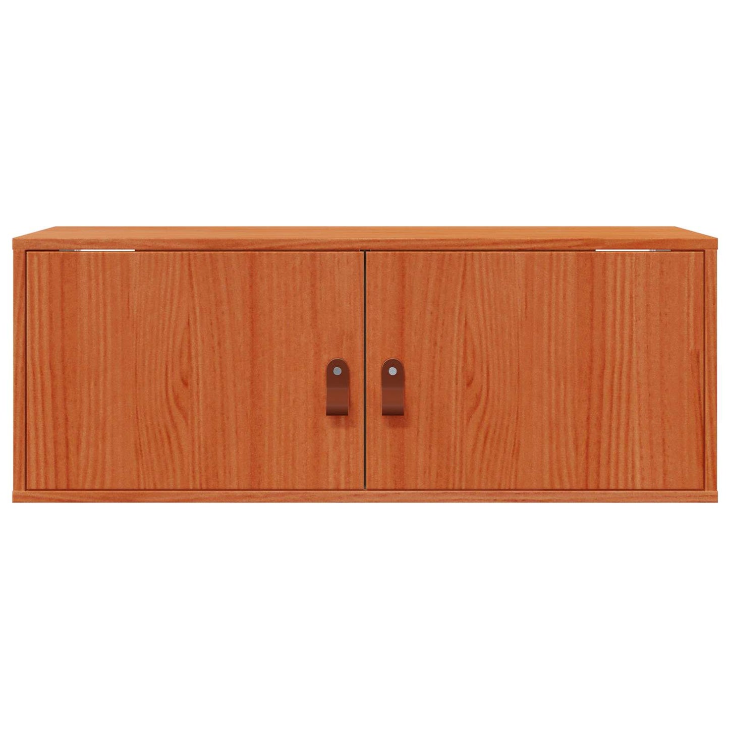 Wandschrank 2 stk. Wachsbraun 80 x 30 x 30 cm