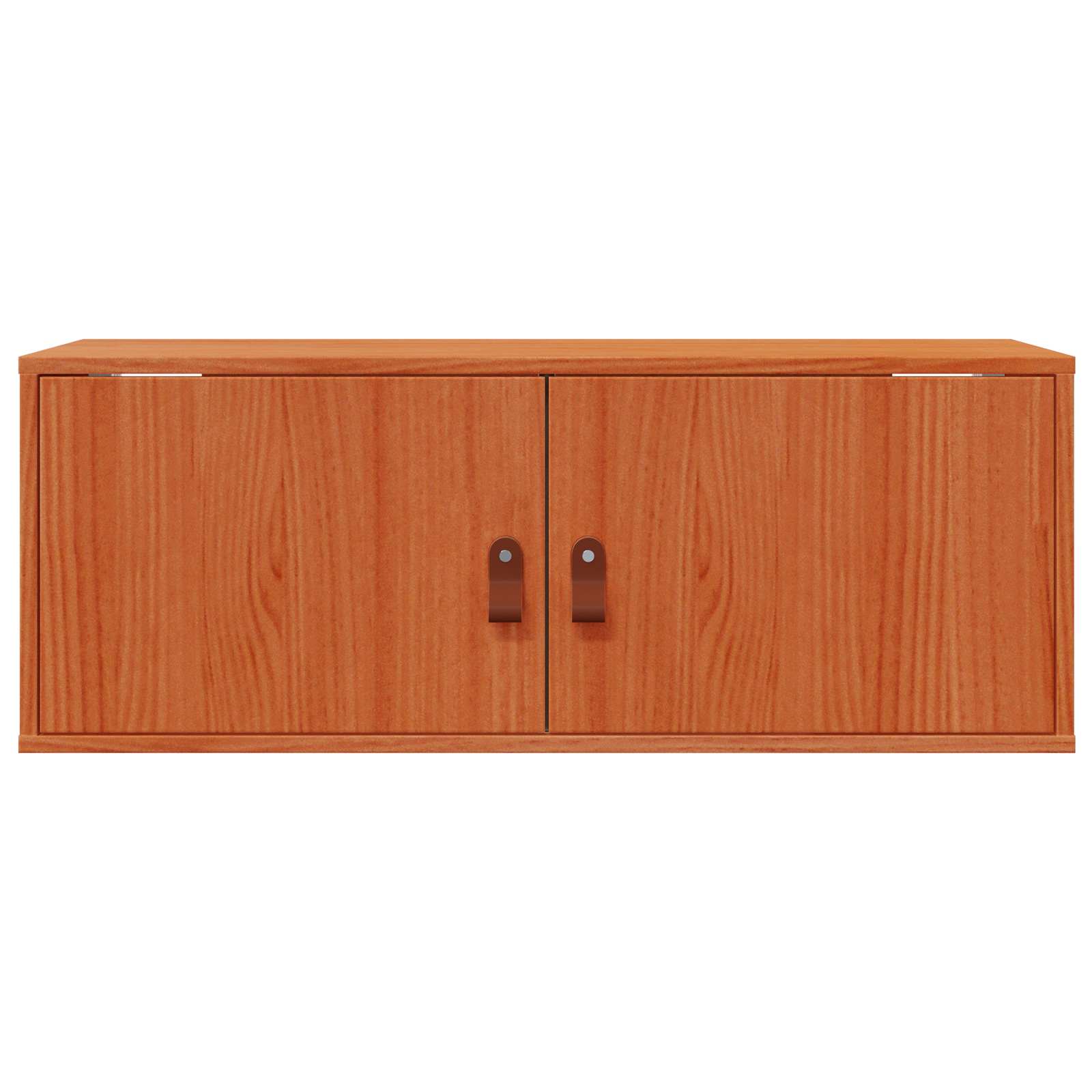 Wandschrank 2 stk. Wachsbraun 80 x 30 x 30 cm