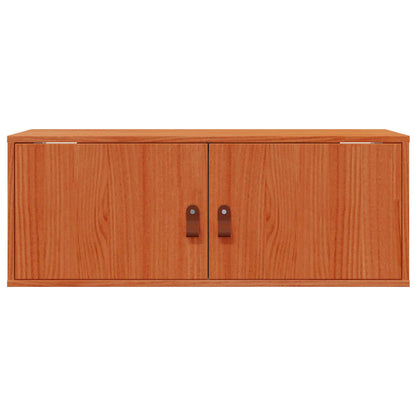 Wandschrank 2 stk. Wachsbraun 80 x 30 x 30 cm
