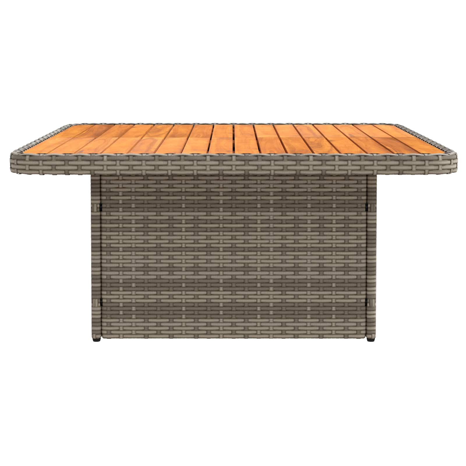 Garten Armlehnen Sofa mit Klapptisch 2 Stück PE-Rattan
