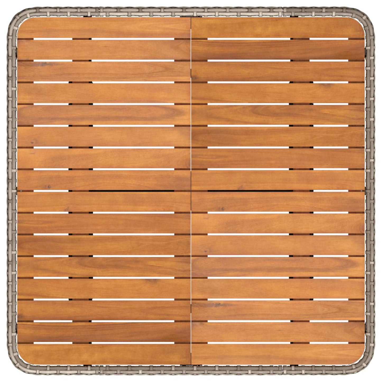 Garten Armlehnen Sofa mit Klapptisch 2 Stück PE-Rattan