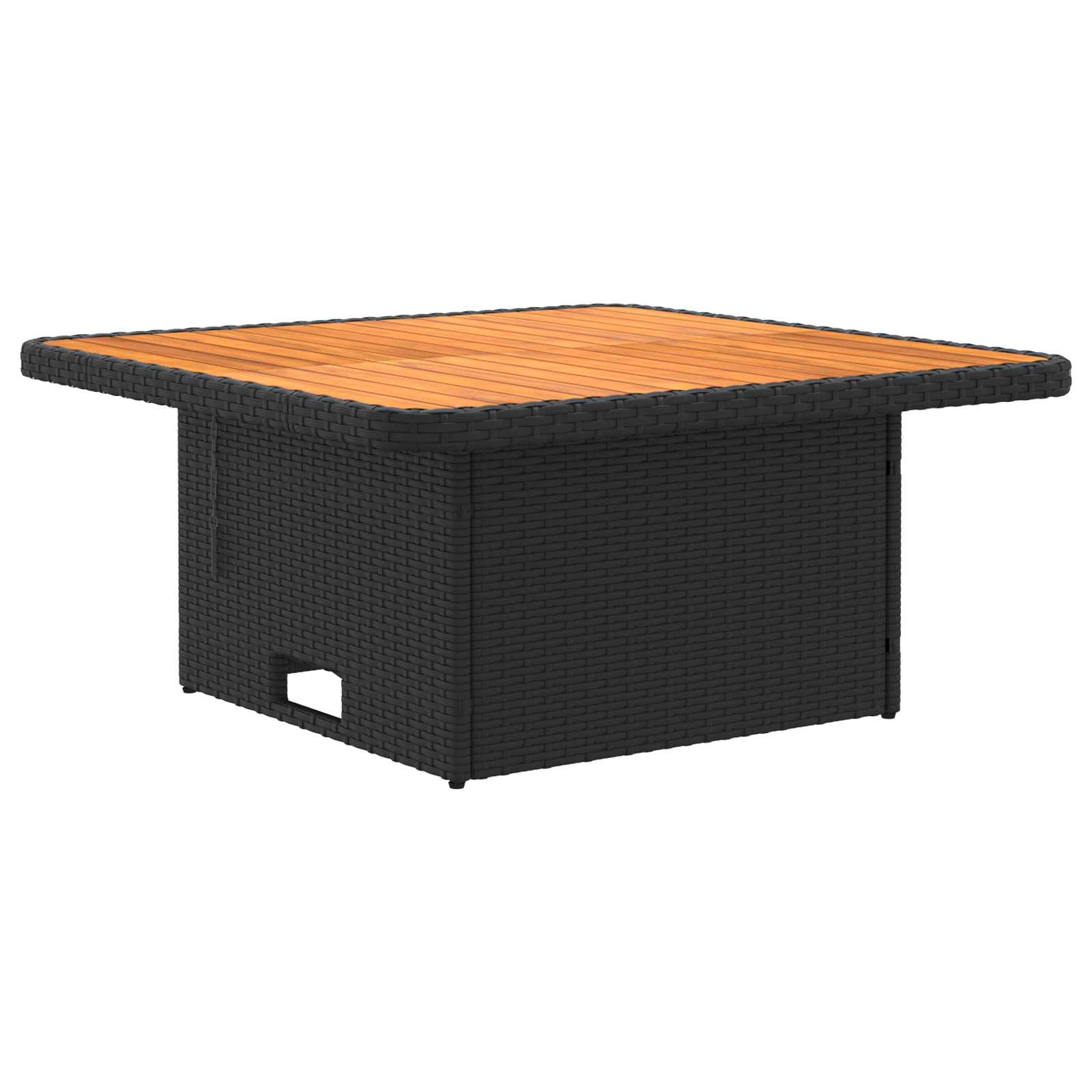 2 Stück Garten Mittel Sofa Mit Hochklapptisch Poly-Rattan