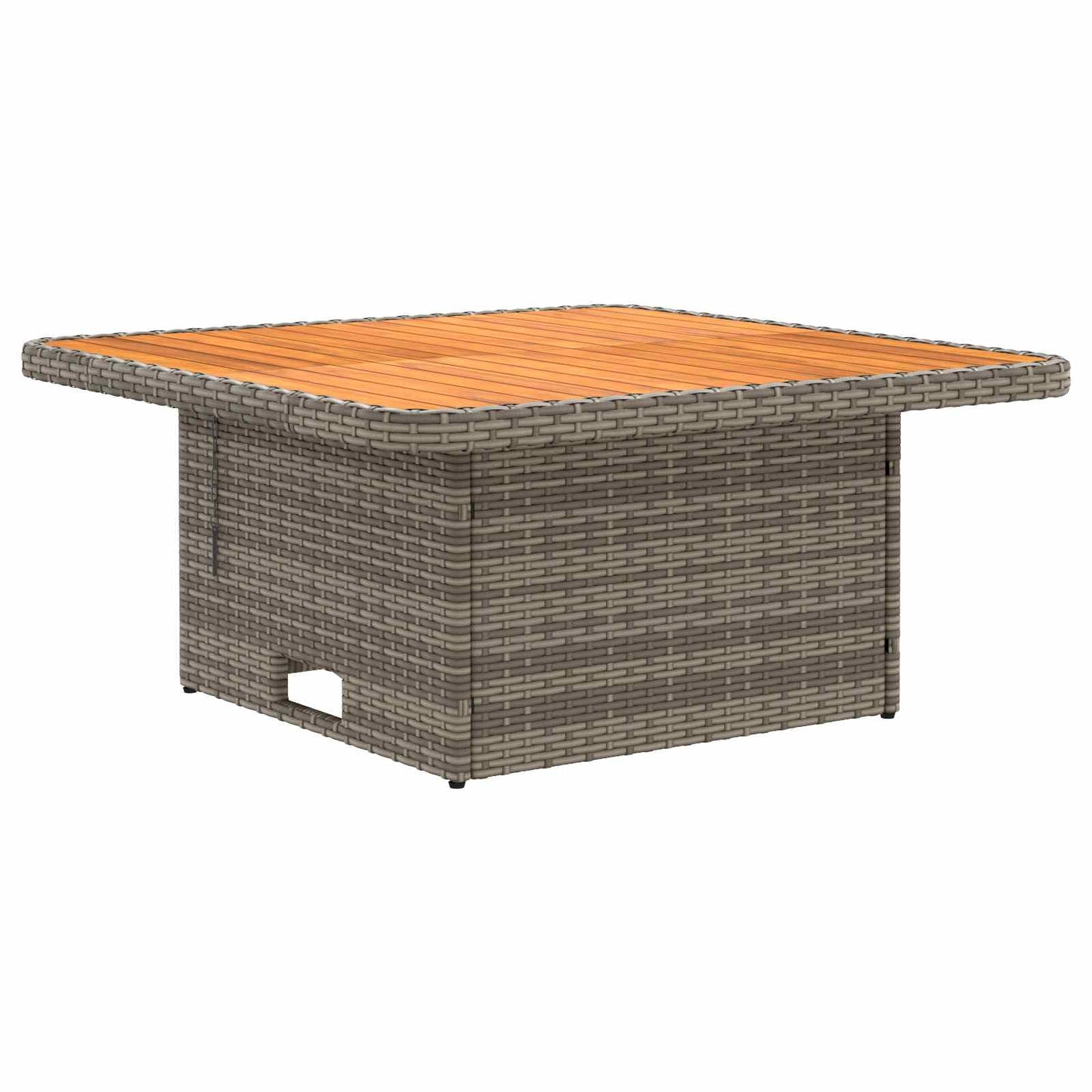 2 Stück Garten Mittel Sofa Mit Hochklapptisch Poly-Rattan
