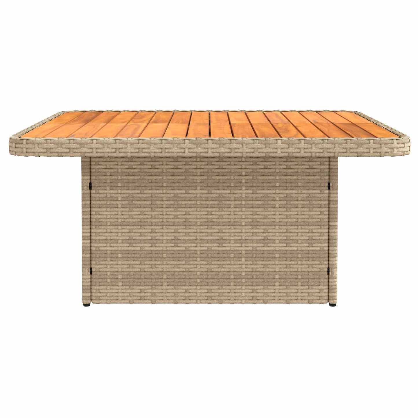 2 Stück Garten Mittel Sofa Mit Hochklapptisch Poly-Rattan