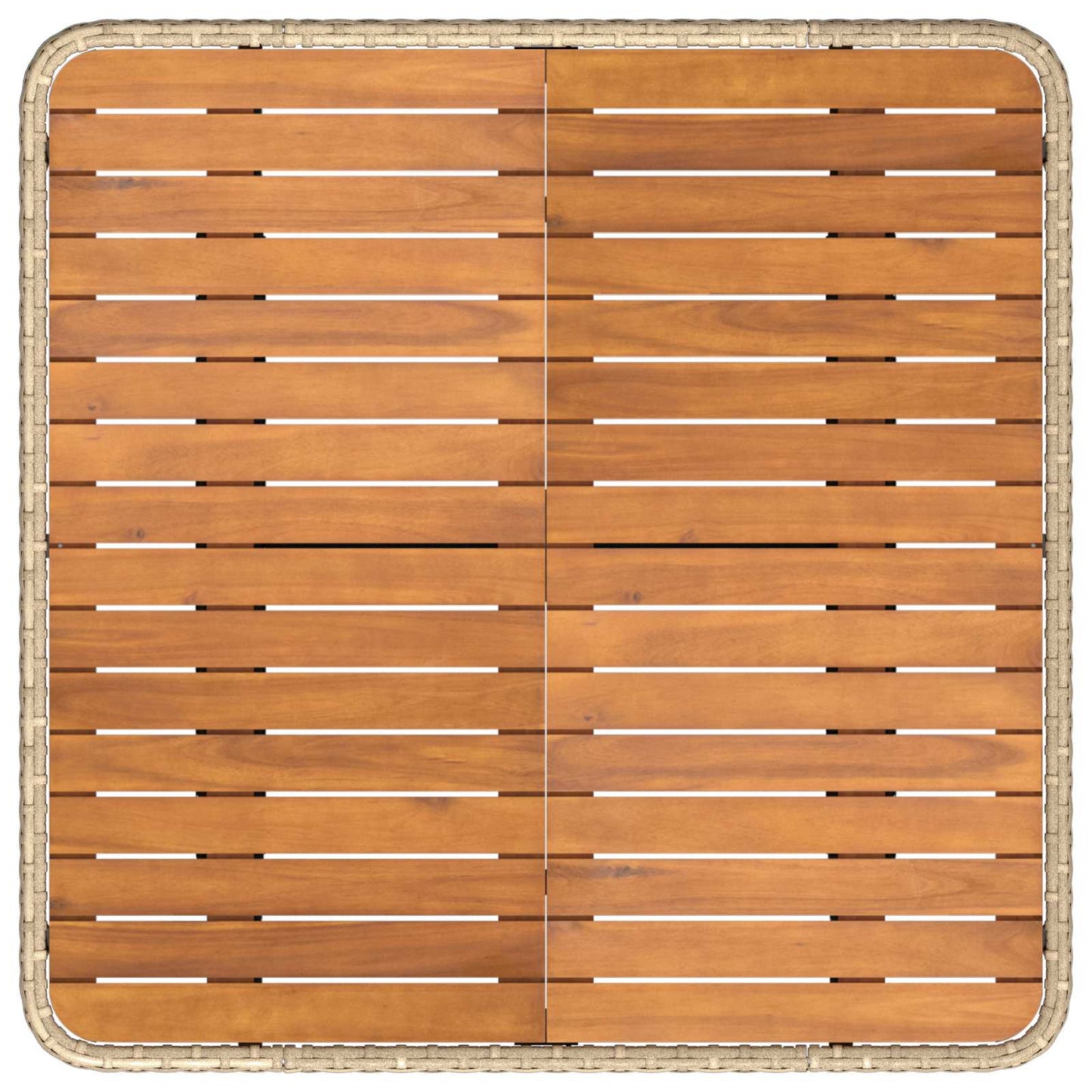 2 Stück Garten Mittel Sofa Mit Hochklapptisch Poly-Rattan