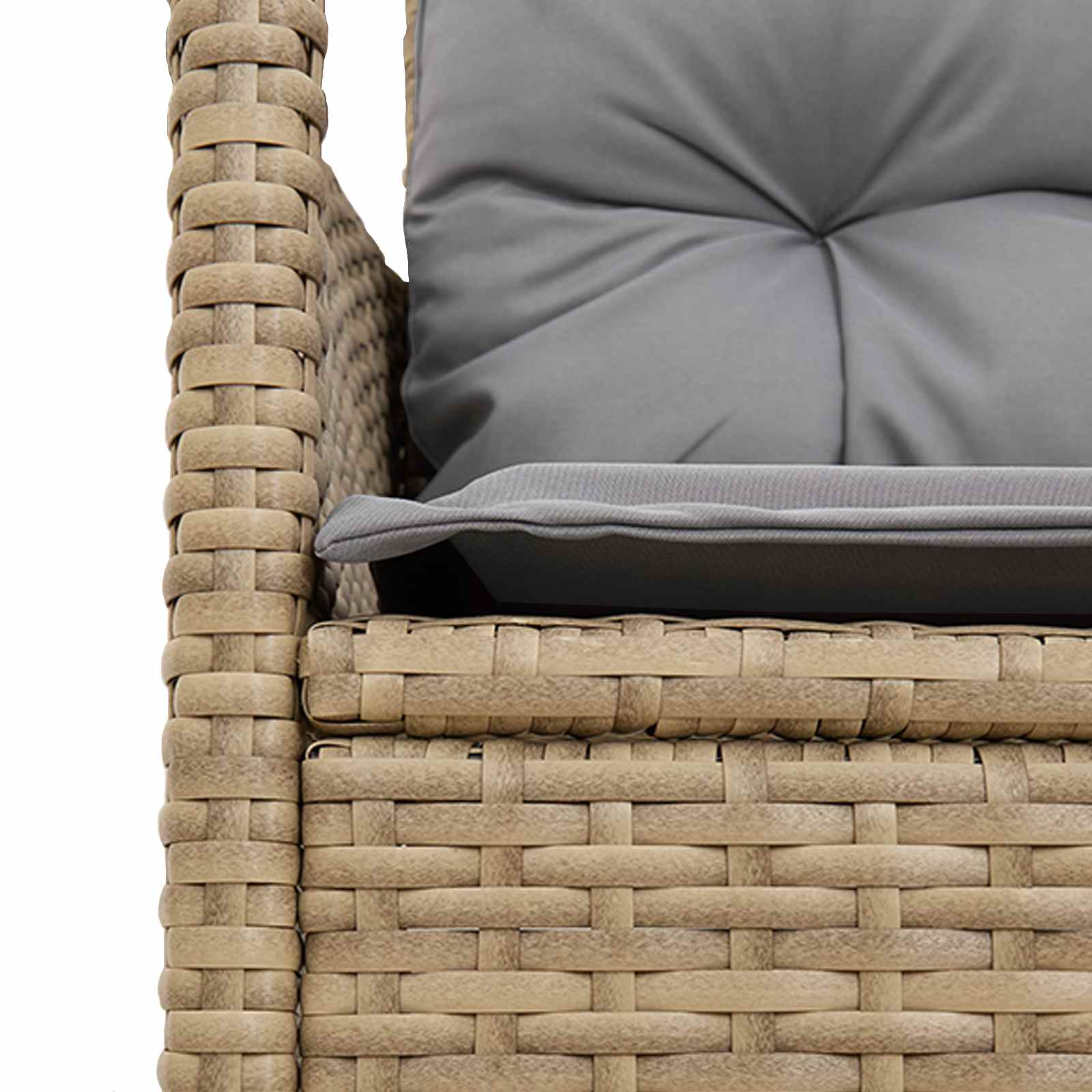 Gartensofa-set mit Kissen 2 pcs Poly-Rattan