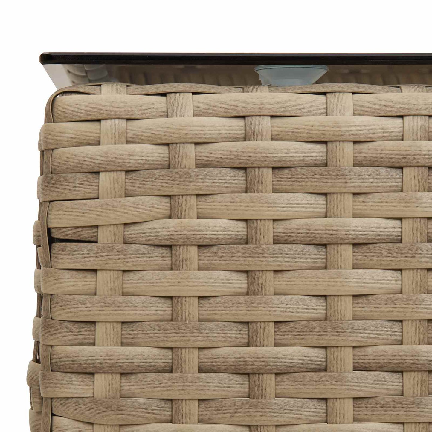 Gartensofa-set mit Kissen 2 pcs Poly-Rattan