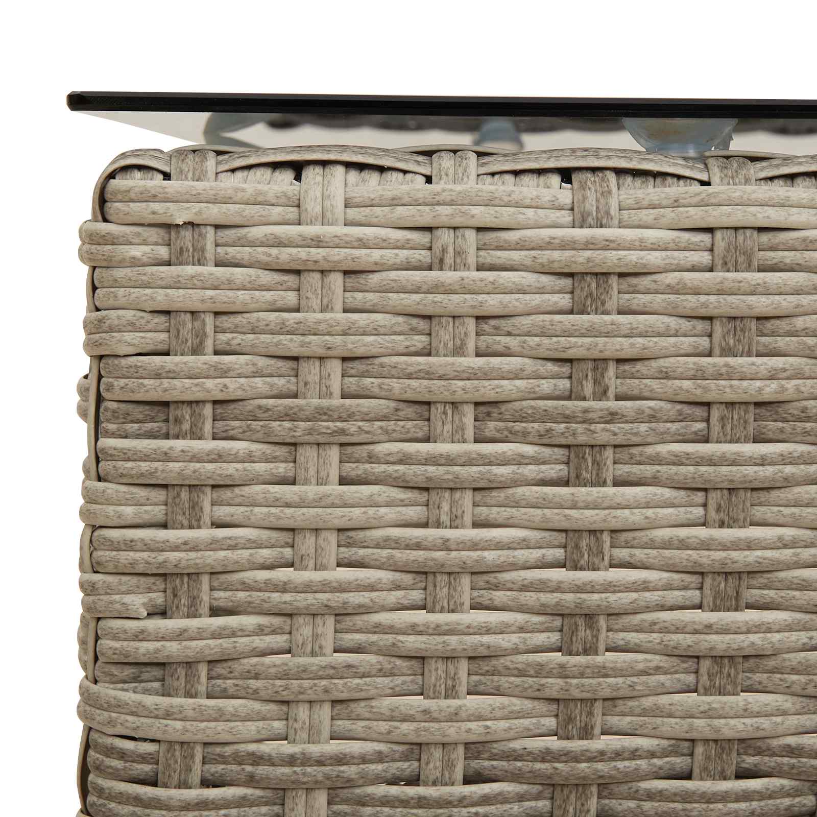 Gartensofa-set mit Kissen 2 pcs Poly-Rattan