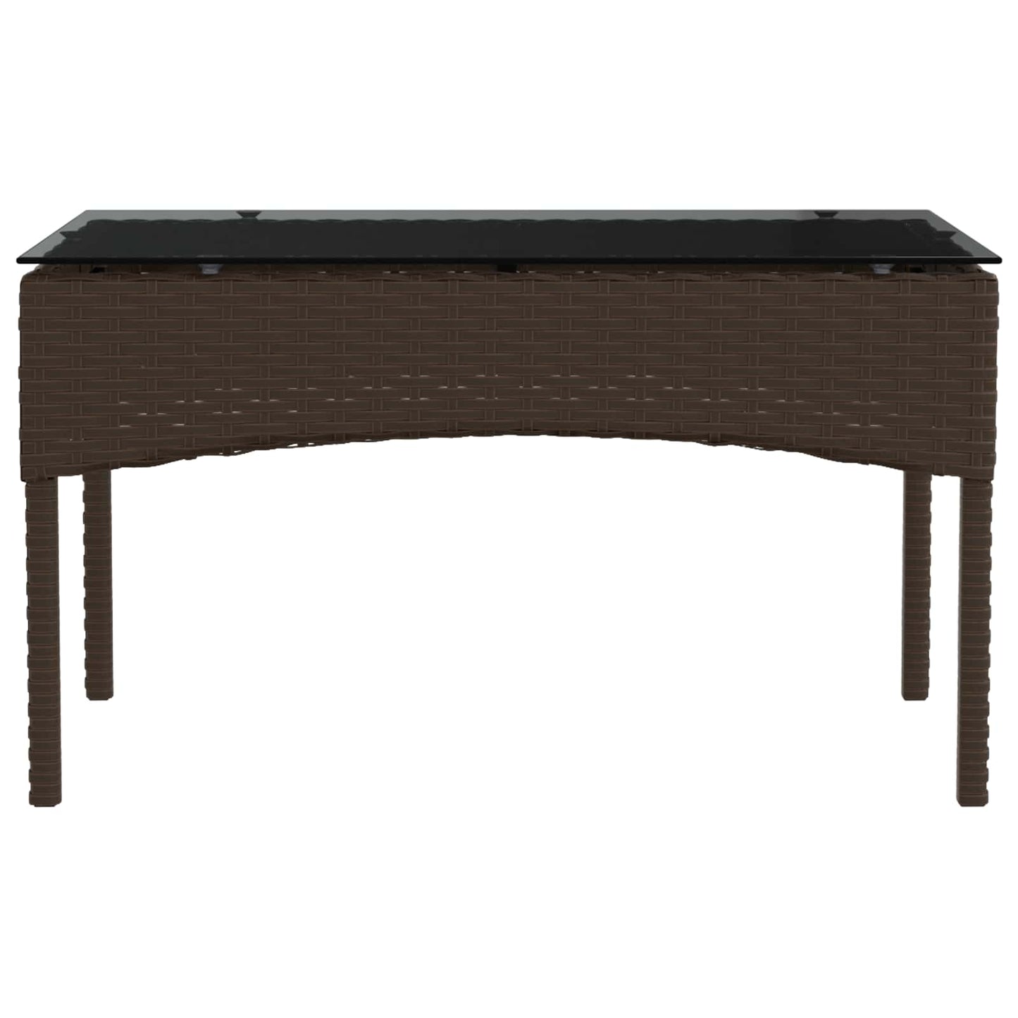 Gartensofa-set 2 stk. Braun und Rot Poly-Rattan