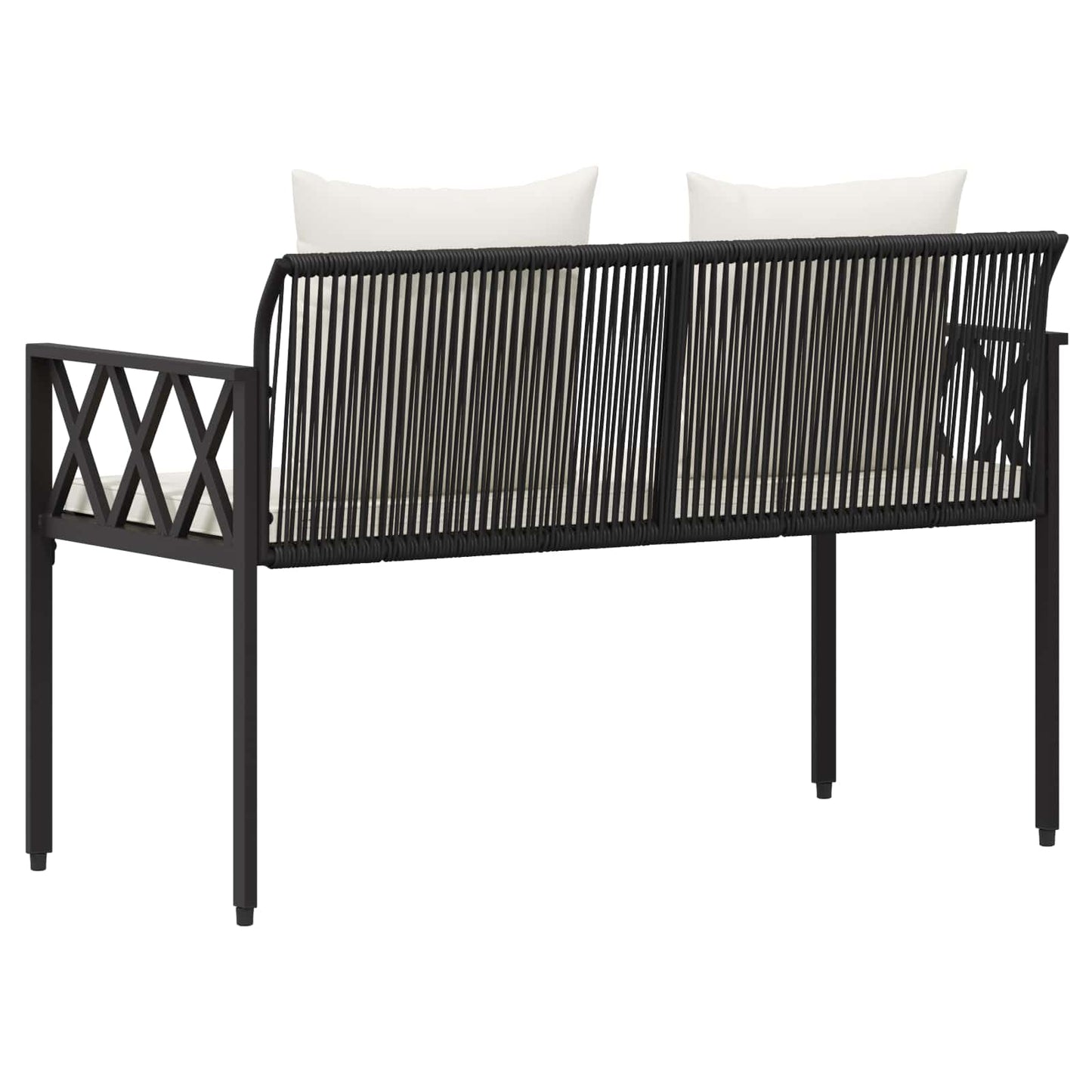 Bänke für Outdoor 2 -Seater 116 x 56 x 75 cm Poly-Rattan