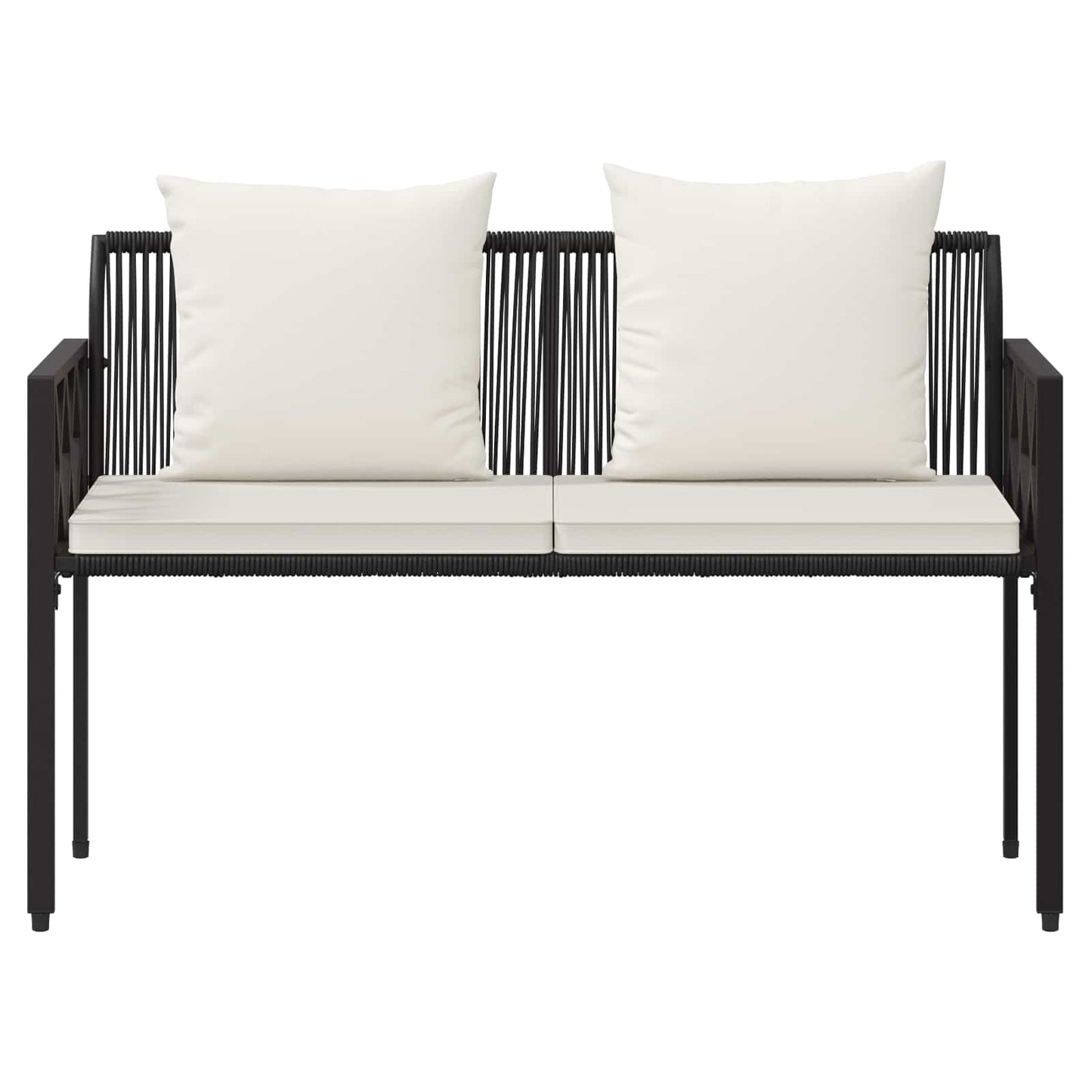 Bänke für Outdoor 2 -Seater 116 x 56 x 75 cm Poly-Rattan