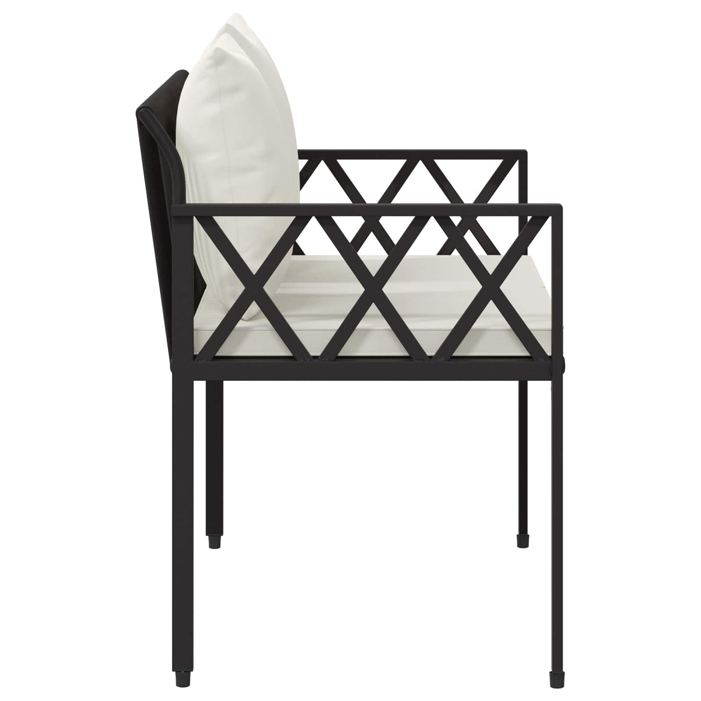 Bänke für Outdoor 2 -Seater 116 x 56 x 75 cm Poly-Rattan