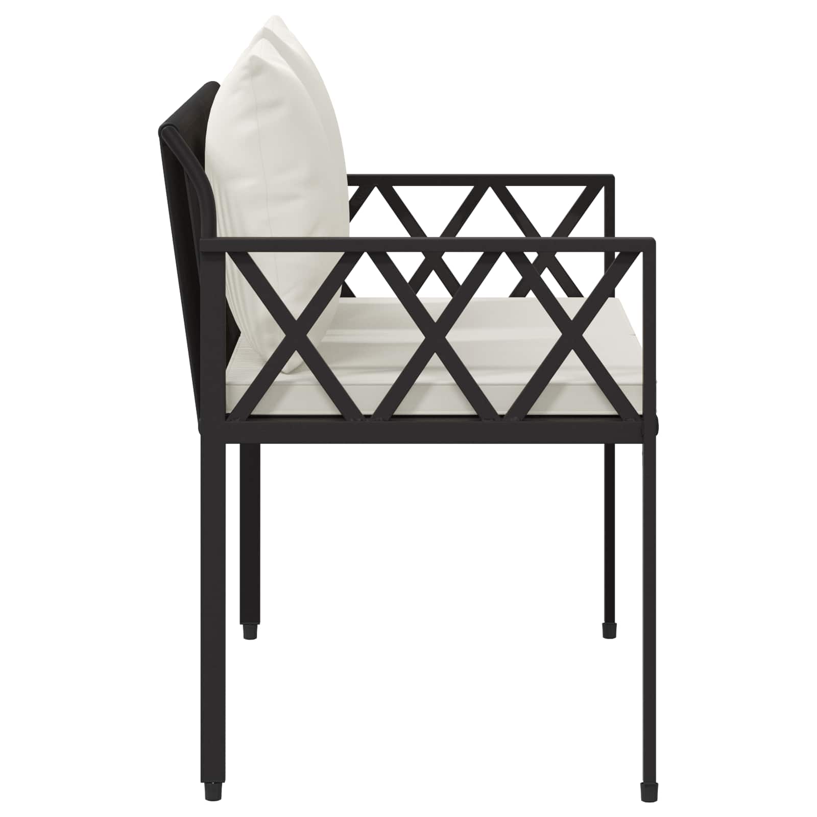 Bänke für Outdoor 2 -Seater 116 x 56 x 75 cm Poly-Rattan