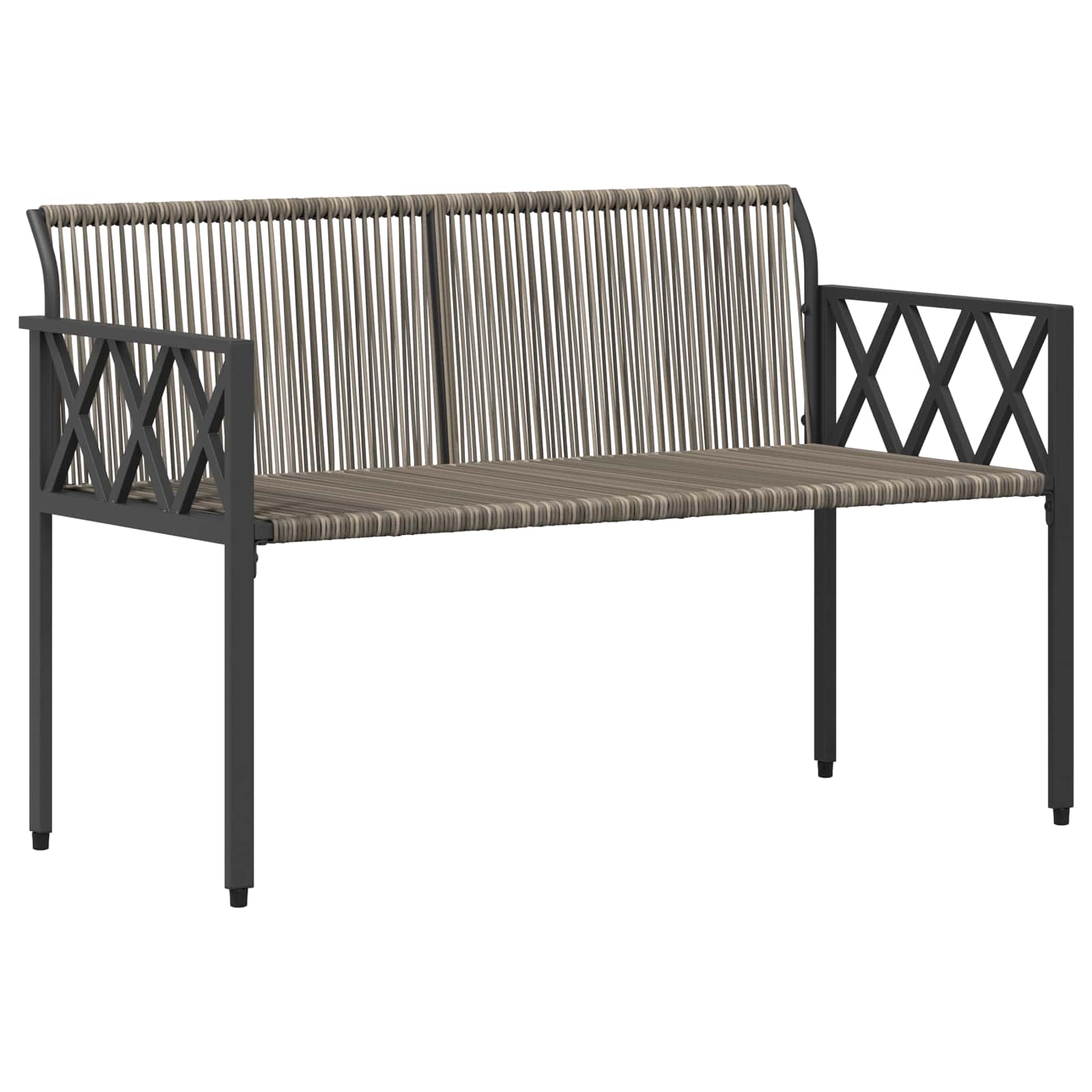 Bänke für Outdoor 2 -Seater 116 x 56 x 75 cm Poly-Rattan