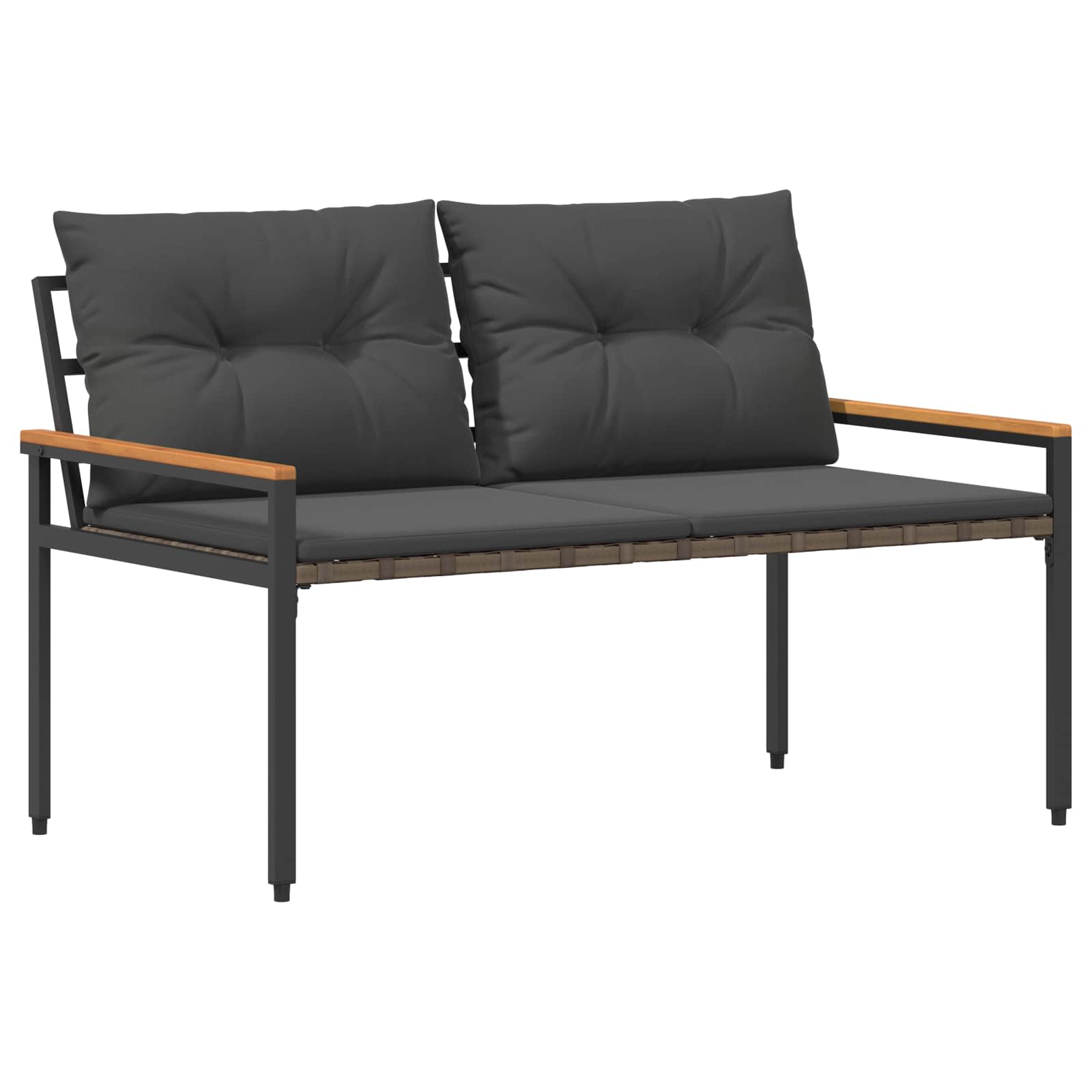 Bank Outdoor 2 -Seater 116 x 67,5 x 72 cm Poly-Rattan