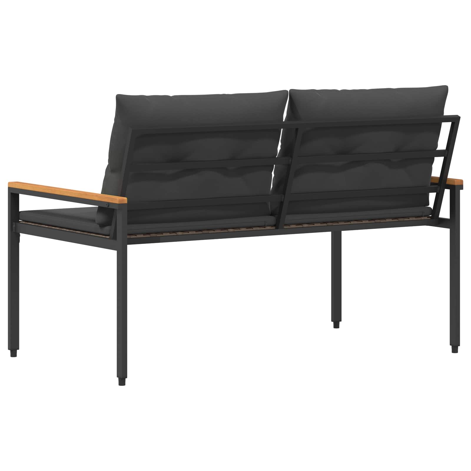 Bank Outdoor 2 -Seater 116 x 67,5 x 72 cm Poly-Rattan