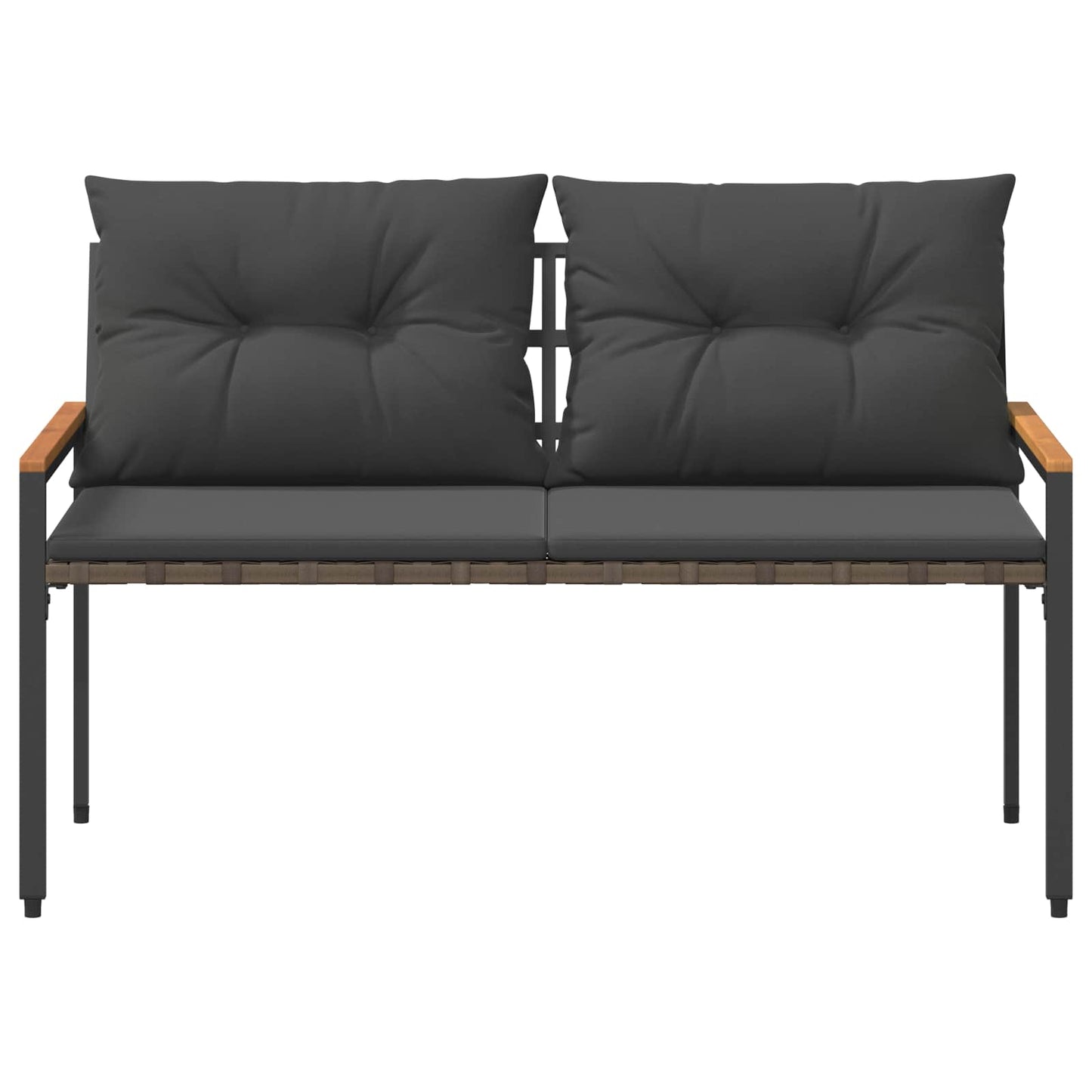 Bank Outdoor 2 -Seater 116 x 67,5 x 72 cm Poly-Rattan