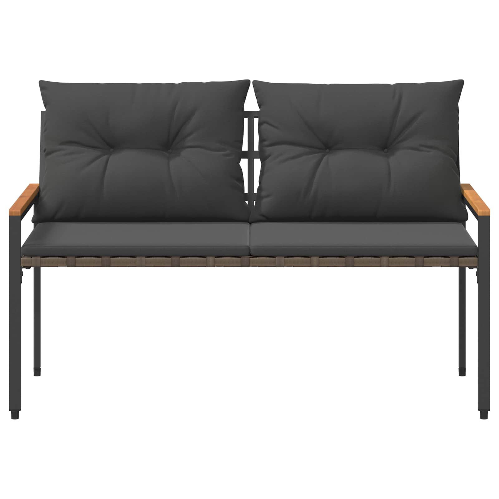Bank Outdoor 2 -Seater 116 x 67,5 x 72 cm Poly-Rattan