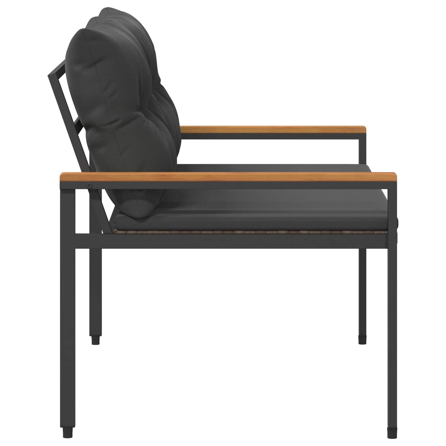 Bank Outdoor 2 -Seater 116 x 67,5 x 72 cm Poly-Rattan