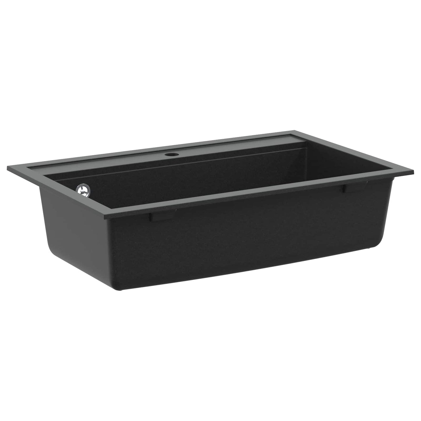 Waschbecken Granit 795 x 505 mm Schwarz