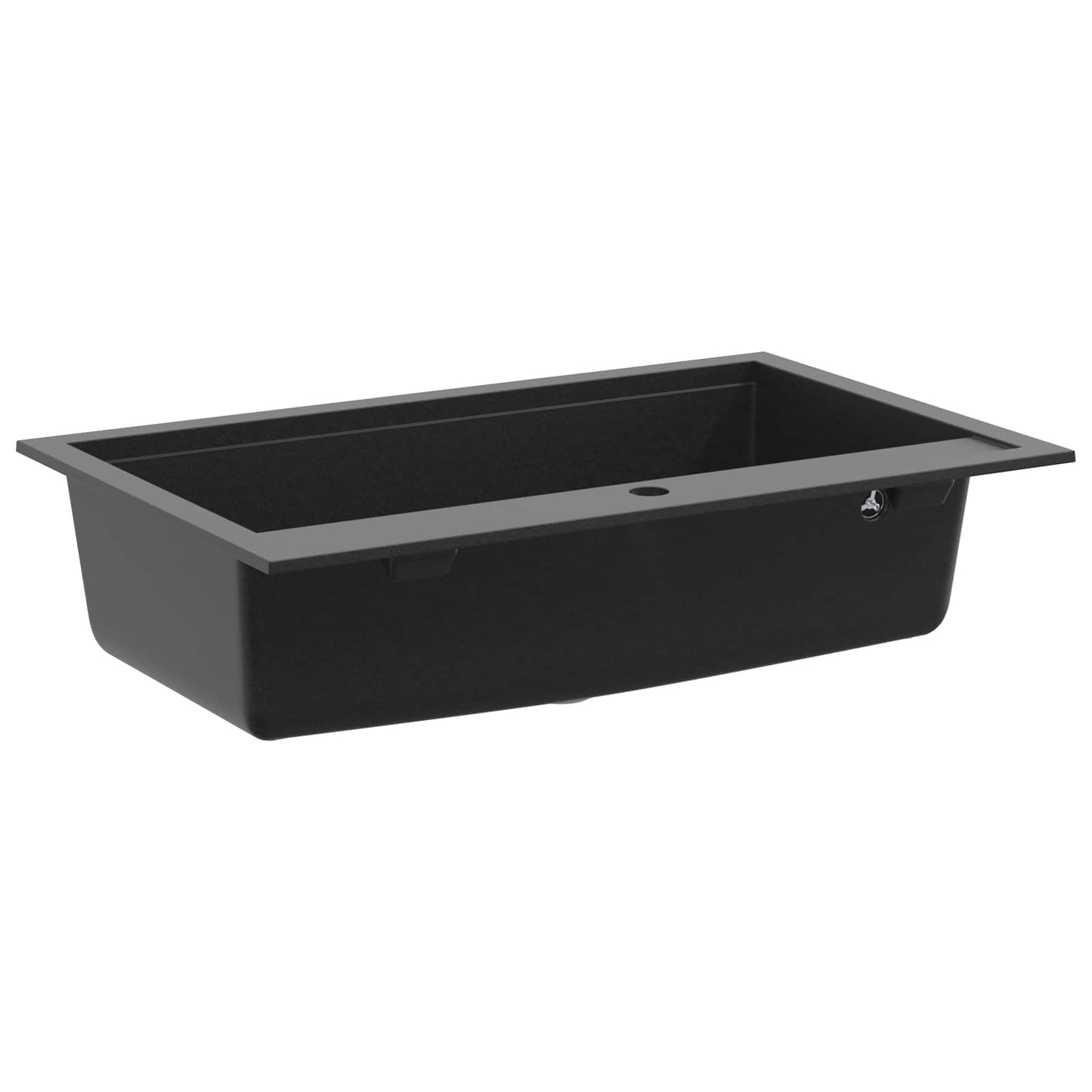 Waschbecken Granit 795 x 505 mm Schwarz